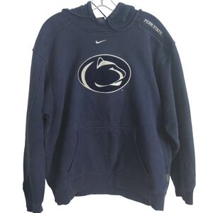 Nike Penn State Hoodie Men's Medium Navy Blue Nittany Lions NCAA Sweatshirt